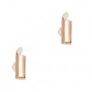 Slide end tubes 10mm - Rose gold